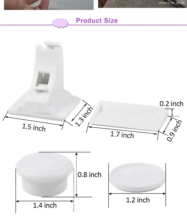 Invisible Magnetic Child Safety Locks for Cabinets and Drawers