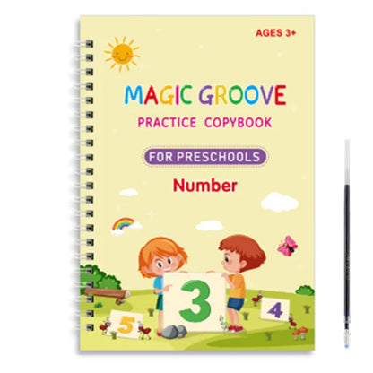 Montessori Reusable Drawing Copybook for Kids' Writing Skills