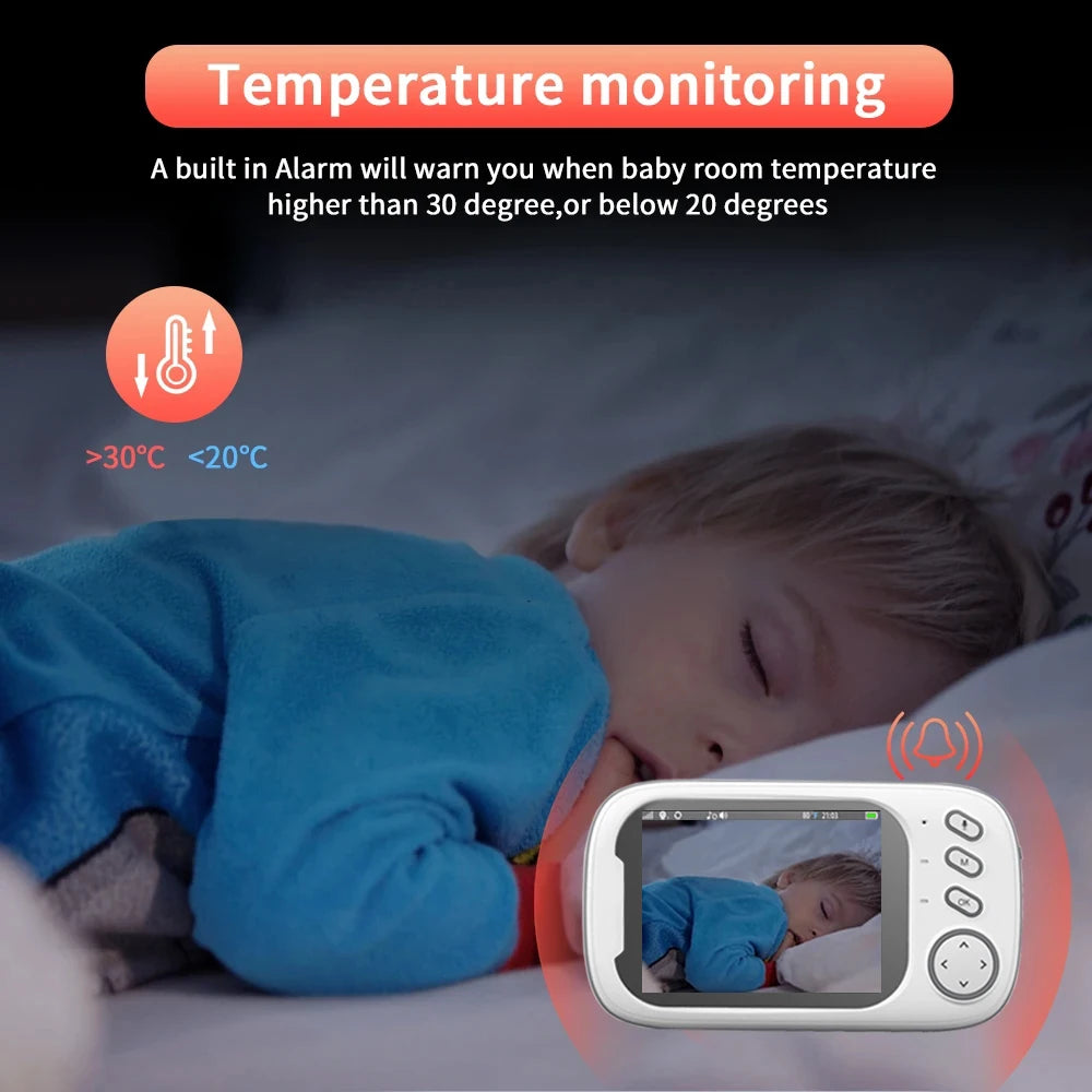 3.5 Inch Wireless Video Baby Monitor with Night Vision & Audio