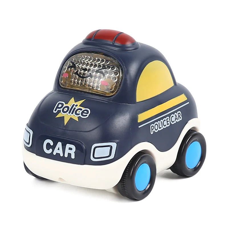 Soft Rubber Push and Go Cars for Infants 6-12 Months