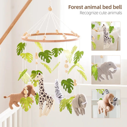 Forest Animal Crib Mobile Rattle Toy for Infants 0-12 Months