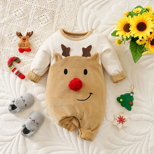 Reindeer Baby Onesie Romper for Cozy Autumn and Winter
