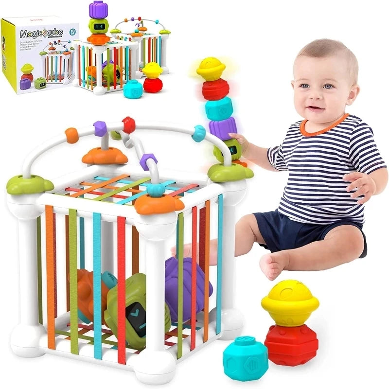Montessori Shape Sorter for 1-2 Year Olds - Sensory Toy