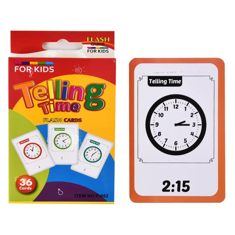 36 Pcs Animal Shape & Color Learning Cards for Kids