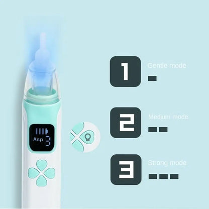 Silent Electric Nasal Aspirator for Babies - USB Rechargeable