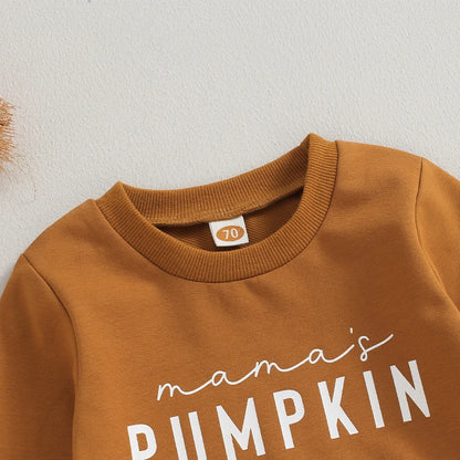 Halloween Toddler Sweatshirt and Pumpkin Pant Set