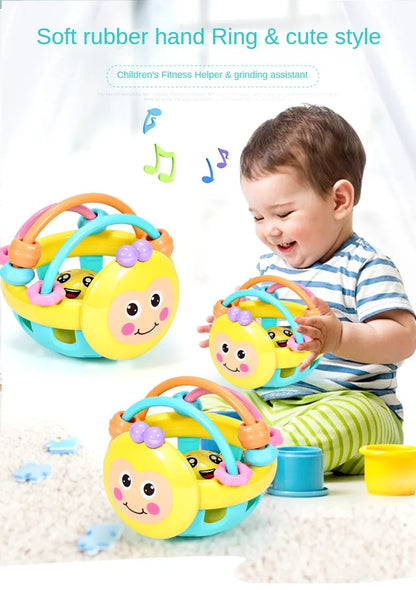 Bendy Baby Walker Rattle Ball for Infants 0-12 Months