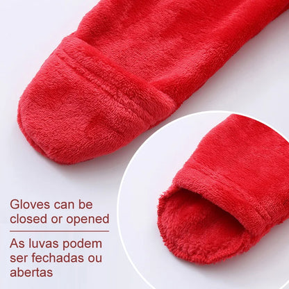 Newborn Fleece Christmas Elk Jumpsuit for Infants