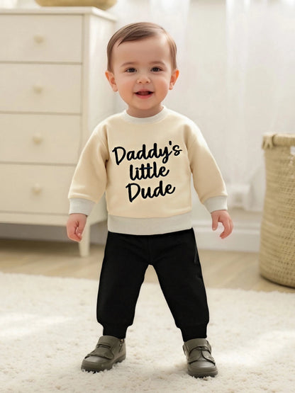 Embroidered Sweatshirt & Joggers Set for Toddler Boys