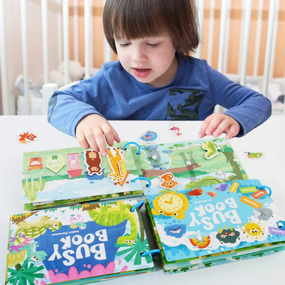 Montessori Busy Book for Early Learning in Children 1-3 Years