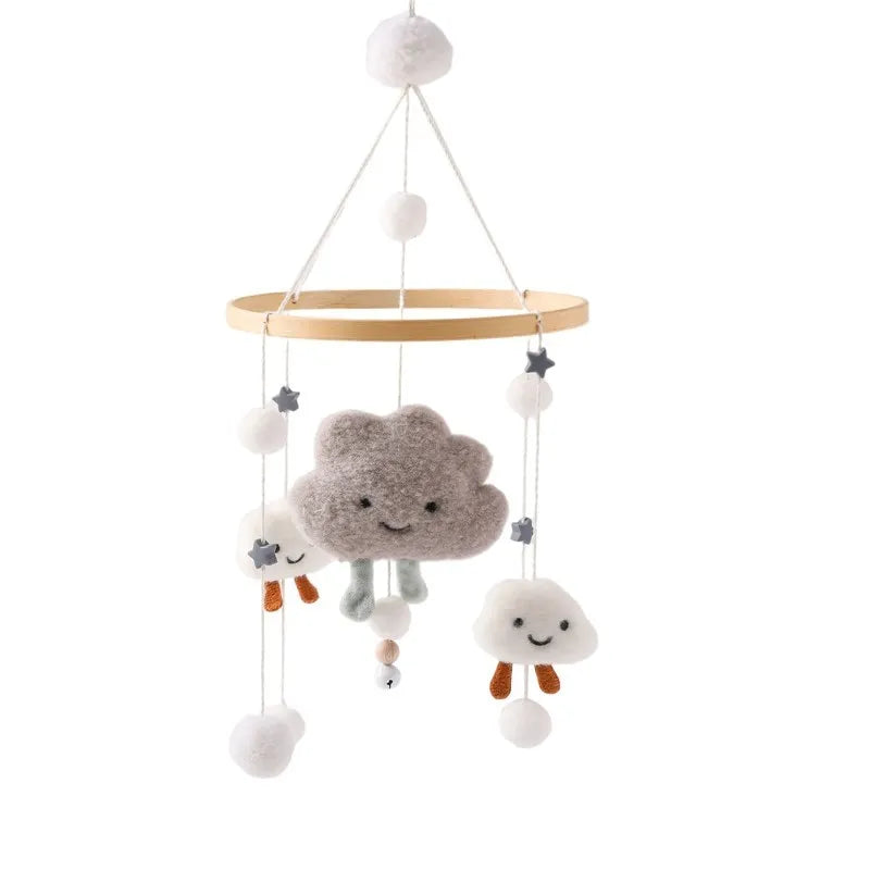 Musical Baby Cloud Rattle & Crib Mobile for Newborns