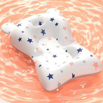 Foldable Baby Bath Support Seat - Adjustable Infant Cushion