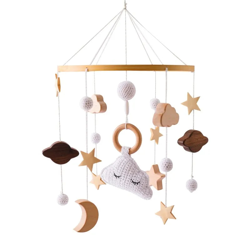 Musical Baby Cloud Rattle & Crib Mobile for Newborns
