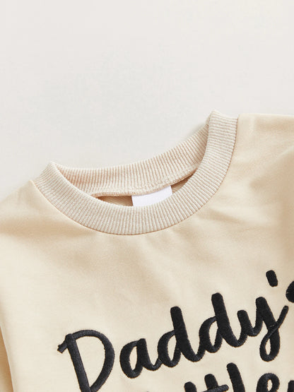 Embroidered Sweatshirt & Joggers Set for Toddler Boys