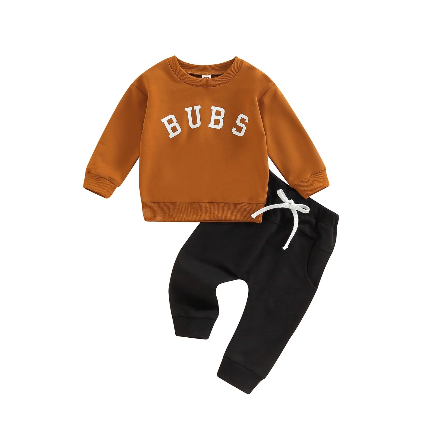 Toddler Letter Print Long Sleeve Top and Pants Set