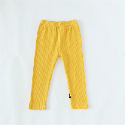 Cotton High Waist Leggings for Baby Girls and Boys
