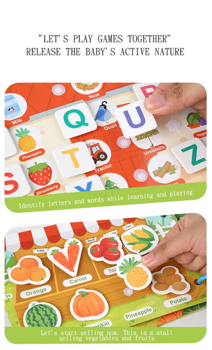 Montessori Busy Book for Early Learning in Children 1-3 Years