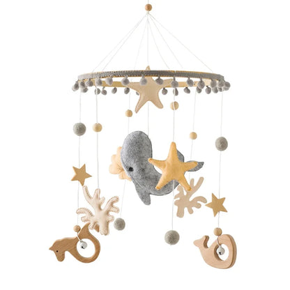Forest Animal Crib Mobile Rattle Toy for Infants 0-12 Months