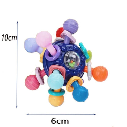 Montessori Sensory Rattle Teether for Infants 0-12 Months