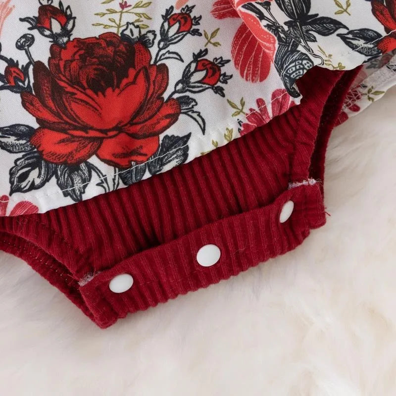 Cotton Striped Baby Girl Dress with Bowknot Headband