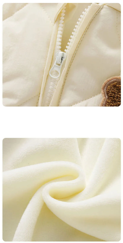 Warm Fur-Lined Winter Romper for Babies and Toddlers
