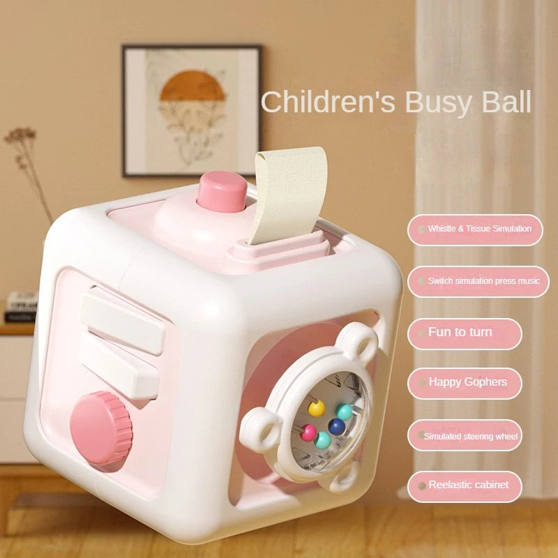 Montessori Sensory Busy Board for Baby Skill Development