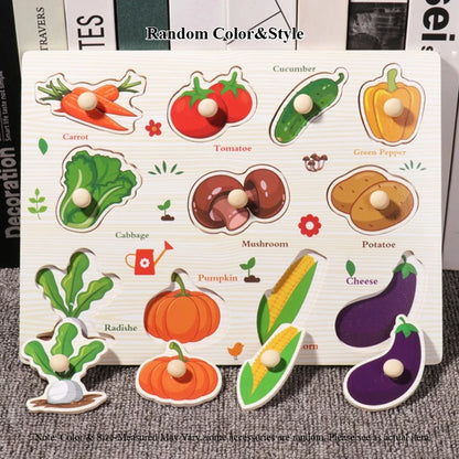 Wooden Montessori Puzzle Game for Toddler Fine Motor Skills