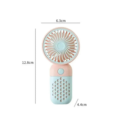 Ventilateur de charge portable 2025, petit ventilateur de poche mignon de dessin animé pour étudiant, mini ventilateur USB portable