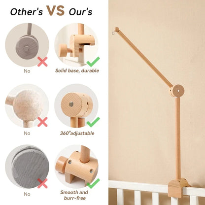 Baby Crib Music Box Rattle - Soothing Toy for Newborns
