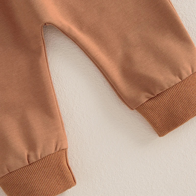 Baby Boys Contrast Color Sweatshirt and Sweatpants Set