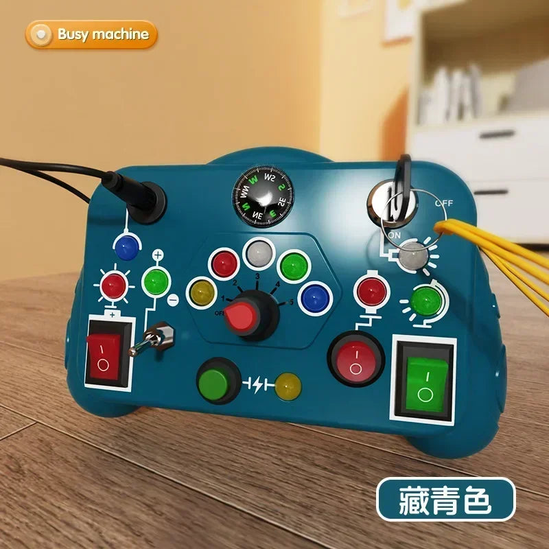 LED Light Switch Sensory Board for Toddlers 2-4 Years