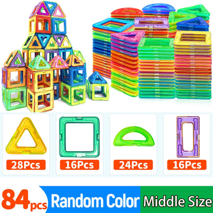 Medium Magnetic Building Blocks for STEM Learning fun