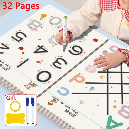 Children's Reusable Tracing Workbook for Pen Control Practice