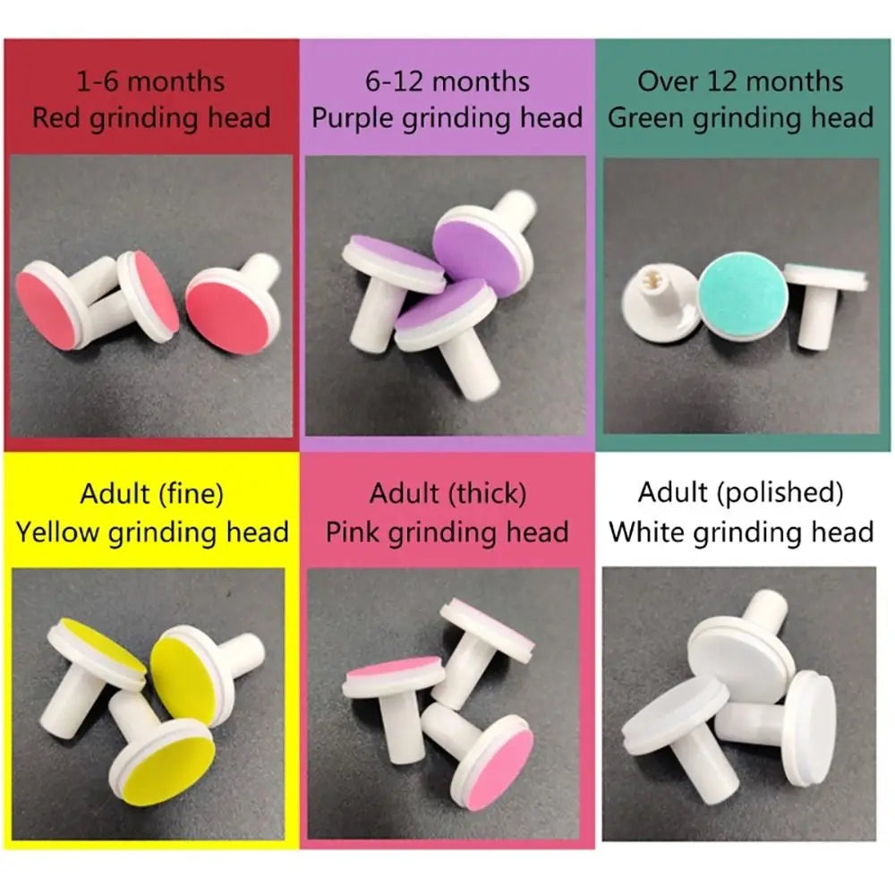 Baby Nail Trimmer Replacement Pads - 6pcs Infant File Heads