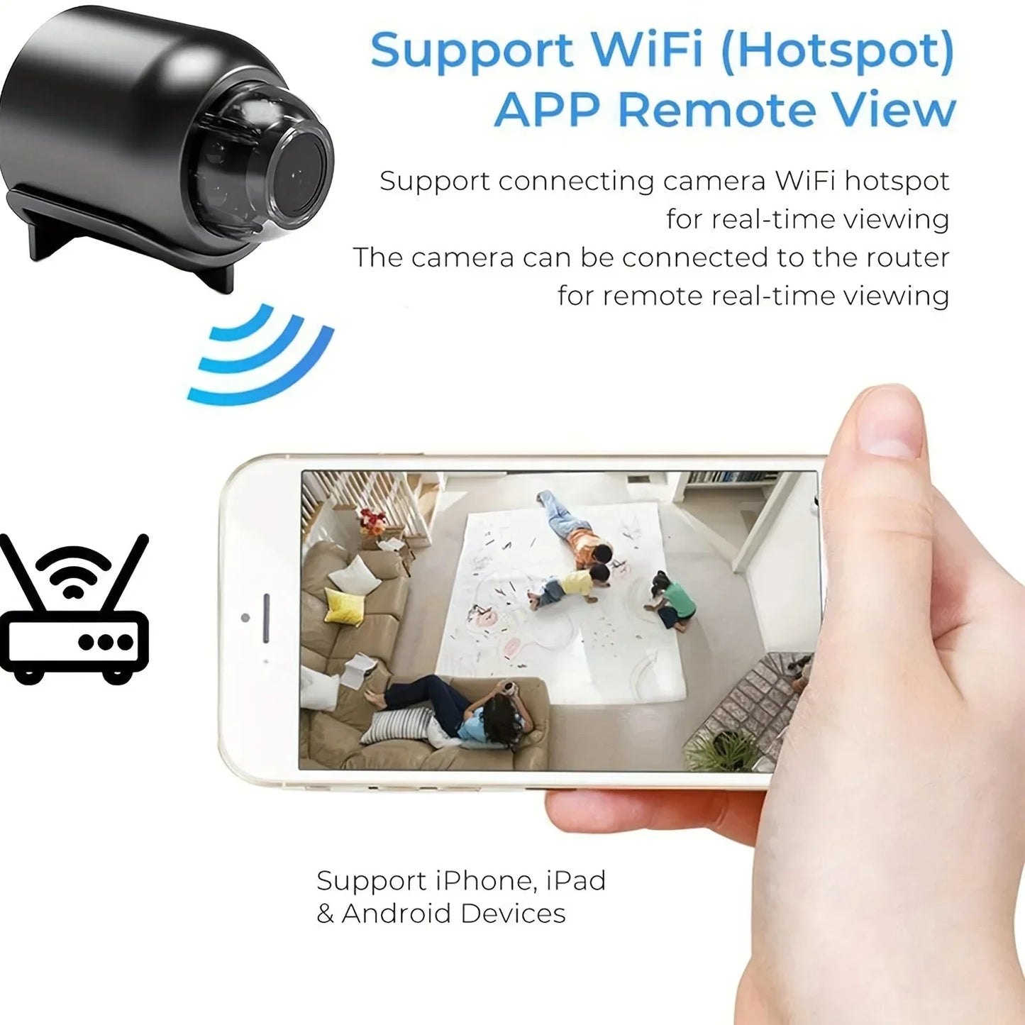 1080P Mini WiFi Security Camera for Home Monitoring