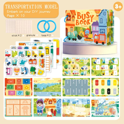 Montessori Busy Book for Early Learning in Children 1-3 Years