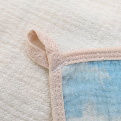6-Layer Cotton Muslin Baby Burp Cloths & Face Towels