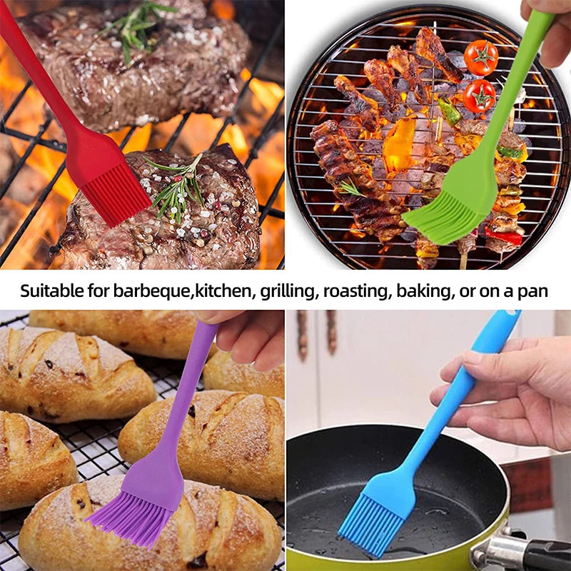 Silicone Cooking Brush – Heat-Resistant Oil and Pastry Brush for Baking & Grilling