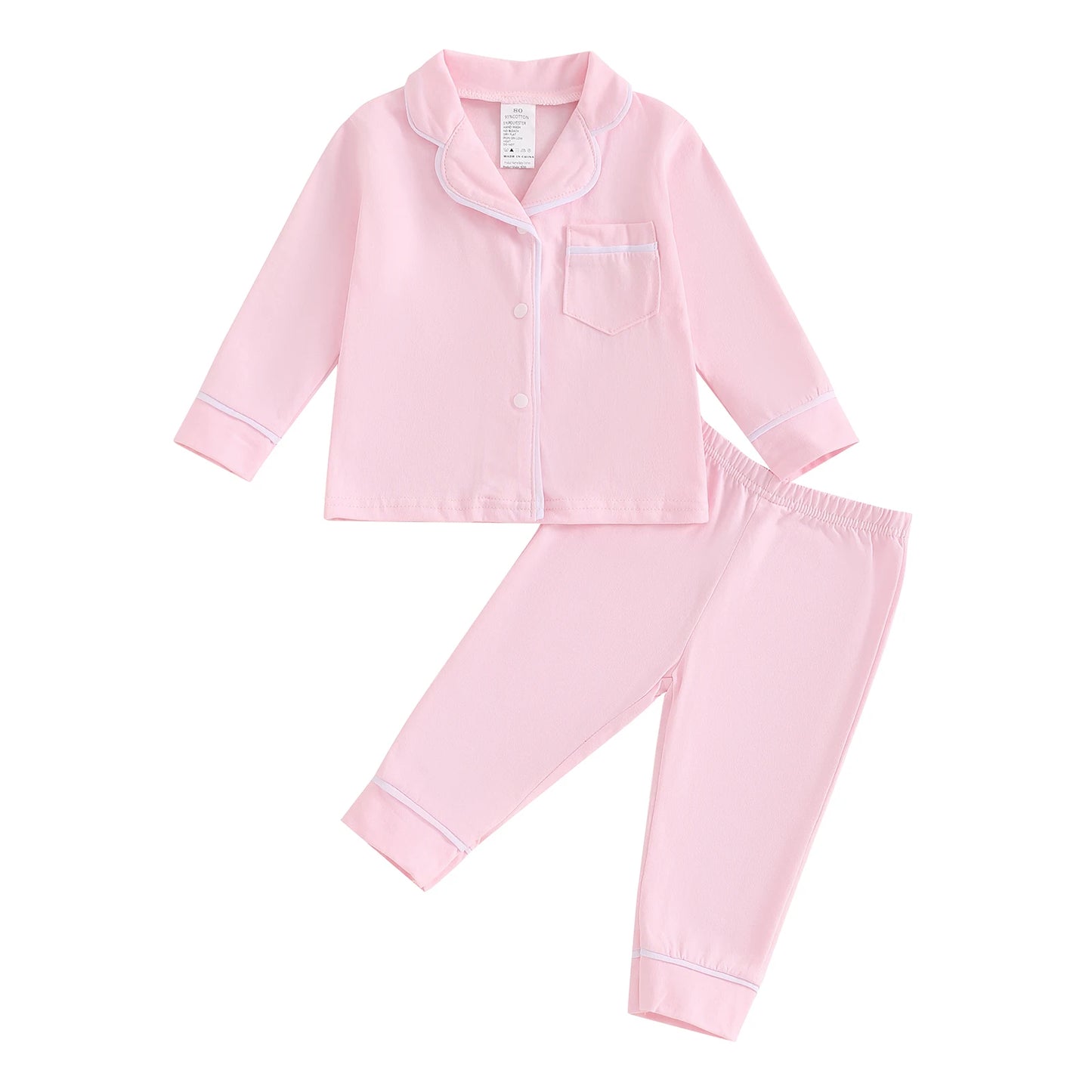 Toddler Fall Pajama Set for Boys and Girls - 10 Colors