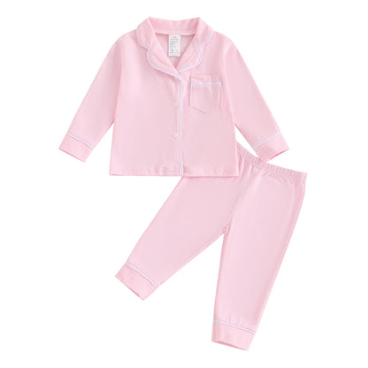 Toddler Fall Pajama Set for Boys and Girls - 10 Colors