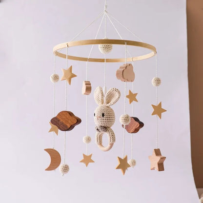 Musical Baby Cloud Rattle & Crib Mobile for Newborns