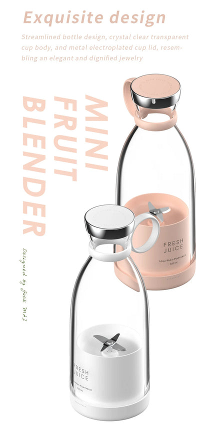 Mini trådløs bærbar blender USB oppladbar juicer