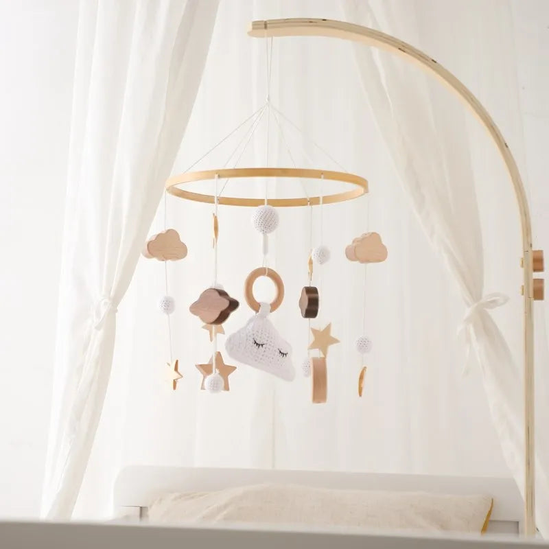 Musical Baby Cloud Rattle & Crib Mobile for Newborns
