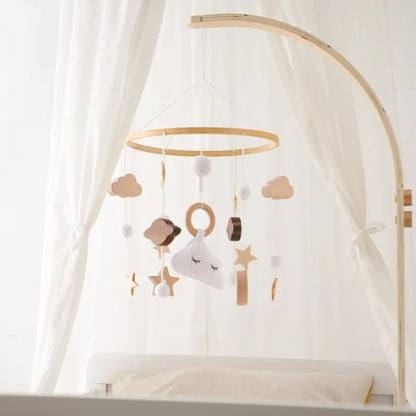 Musical Baby Cloud Rattle & Crib Mobile for Newborns
