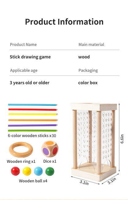 Montessori Wooden Counting Sticks Toy for Kids