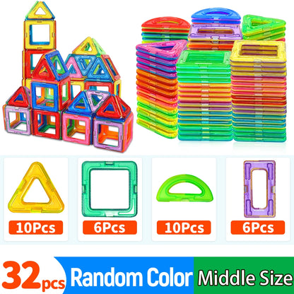 Medium Magnetic Building Blocks for STEM Learning fun