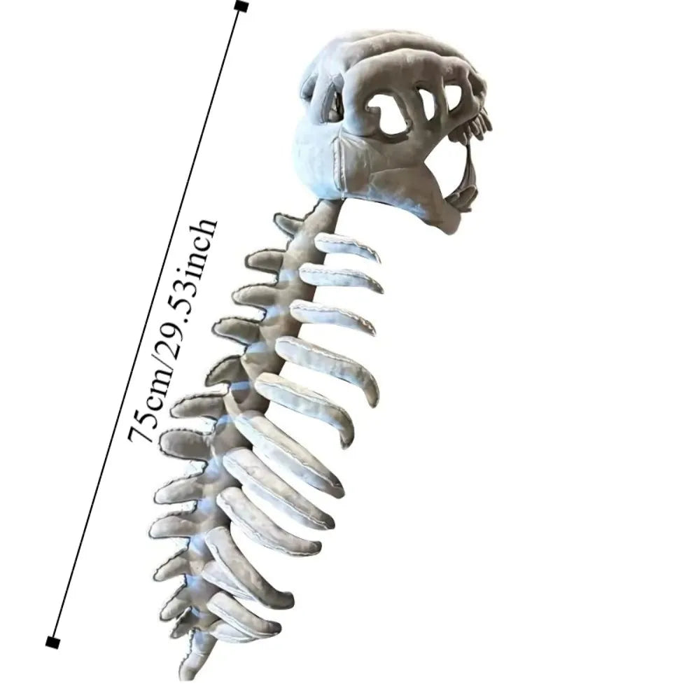 3D Soft Dinosaur Skeleton Plush Toy Set for Kids