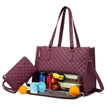 3-in-1 Insulated Lunch Bag and Office Backpack for Women