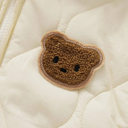 Warm Fur-Lined Winter Romper for Babies and Toddlers