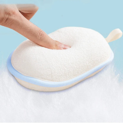 Cartoon Baby Bath Sponge and Scrubbing Towel for Newborns